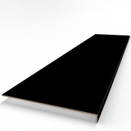 Stopnica czarna matowa z kapinosem | gładka | gres|schody wewnętrzne 100x30