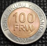 *RWANDA [1319]*100 Franków 2007 Repub. Rwandy UNC