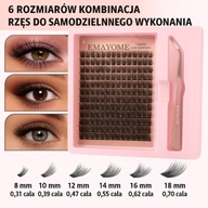 Rzęsy bondingowe 168szt od 8-16mm PREMIUM przedłużanie rzęs HIT MEGA !!!!!
