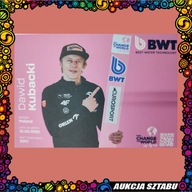 Dawid Kubacki - kartka format pocztówkowy, 2 stronna, z autografem
