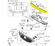 Listwa osłona nosek grilla Mazda CX-5 KF 2022 OE