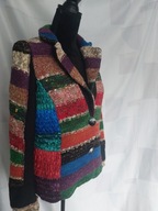 LULU-H KOLOROWY ŻAKIET NA PODSZEWCE /L/