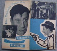 CZŁOWIEK W NIEPRZEMAKALNYM PŁASZCZU -film francuski-program kinowy -50-te