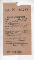 Bilet PKP, Cieplewo do Gdańsk, 1946r., -24