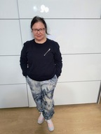 Zestaw spodnie dresowe w gwiazdozbiór szare rozmiar XXL + bluza rozmiar L