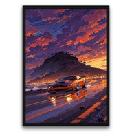 Plakat z ramą Dodge Demon – Ognisty Zachód 30×40 cm| Pomysł na prezent