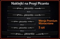 5 szt - KIA PICANTO Naklejki ochronne na progi Bagażnik Dopasowane Premium
