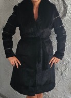 Włoskie futro naturalny LIS długie roz L 40-42