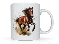 Kubek z nadrukiem KOŃ KONIE TEKST na prezent na urodziny