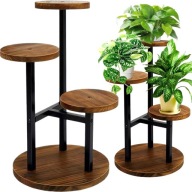 KWIETNIK STOJĄCY PODŁOGOWY METALOWY STOJAK NA KWIATY DONICZKI 3 PÓŁKI LOFT