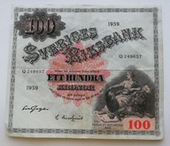 Szwecja 100 koron 1959