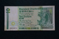 Banknot Hong Kong 10 dollars 1990 rok !!!