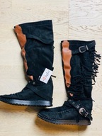 Buty zimowe kozaki Flyfor czarne Rozm. 40 + GRATIS