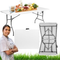 STÓŁ OGRODOWY ROZKŁADANY DUŻY PLASTIKOWY SKŁADANY KOMUNIA CATERINGOWY OGRÓD