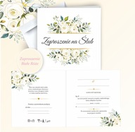 Zaproszenia na Ślub Zaproszenie Ślubne Kwiatowe wielokolorowe z kopertą k4