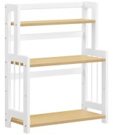 ORGANIZER PÓŁKA NA KOSMETYKI DO ŁAZIENKI STOJAK REGAŁ AKCESORIA BIAŁY JASNY