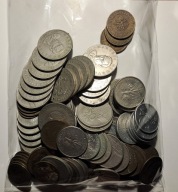 Kilkadziesięt monet z PRLu, od 1968 do 1990 r.