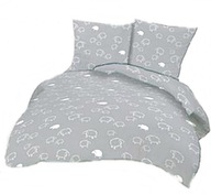 Pościel kora lux 200x200 + 2x70x80 + 2x40x40 zamek K 200-2 Baranki szare