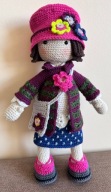 Lalka przytulanka maskotka szydełko