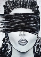 Kobieta abstrakcja obraz 70x 50 akryl/ Patryk Mit 75