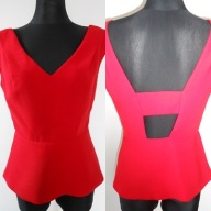 RESERVED bluzka czerwona roz 38 idealna