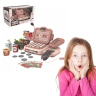 KASA FISKALNA INTERAKTYWNA SKLEPOWA WYŚWIETLACZ DŻWIĘK DLA DZIECI ZESTAW