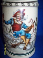 -[@jo] Ceramiczny Stary kufel--1/2L ok, 1880r -09-