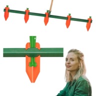 MOTYKA OGRODOWA NACZNIK REGULOWANY WYZNACZNIK DO WYZNACZANIA GRZĄDEK RZĘDÓW