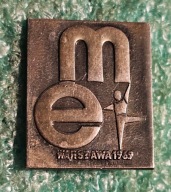 ODZNAKA MISTRZOSTWA EUROPY W GIMNASTYCE WARSZAWA 1969