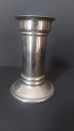 Posrebrzany kolumnowy świecznik vintage