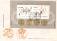 IGRZYSKA OLIMPIJSKIE LOS ANGELES 1984-koperta FDC -1984 rok -bloczek 80