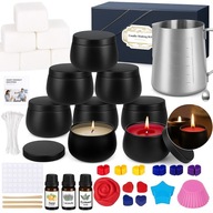 Zestaw do robienia świec zapachowych DIY prezent świąteczny wosk sojowy