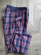 Spodnie męskie 2XL piżamowe domowe bawełna piżama regulowany-pas100