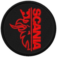 Termo Naszywka Scania Orzeł Ciężarówka Motoryzacja Haftowana Naprasowanka