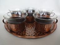 SCHOTT komplet szklanki z uchwytem 6 x, tacka l. 60