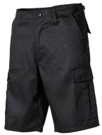 Szorty spodenki taktyczne bojówki MFH US Bermuda BDU - Black S