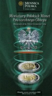 1 grosz - 5 złotych 2008 - MINIATURY - nakład TYLKO 20 000 egzemplarzy