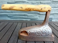 STARE ŻELAZKO GAZOWE XVIII-XIX WIEK - BOGATO ZDOBIONE