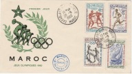 Olimpiada Rzym 1960 - FDC Maroko