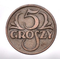 II RP, 5 GROSZY 1928 - ŁADNE