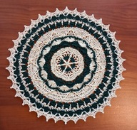 serwetka szydełkowa, szydełko RĘKODZIEŁO śr. 28cm