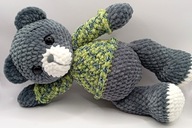 Miś w sweterku 30 cm szydełko - GOTOWY DO WYSYŁKI CE, prezent dla każdego