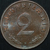 2 Reichspfennig 1938 F - około menniczy egzemplarz