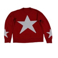 SWETER DAMSKI -BLUZKA CZERWONA ROZM.S__