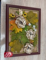 Obraz - kwiaty z wstążki