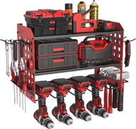 3-POZIOMOWY UCHWYT ŚCIENNY NA NARZĘDZIA PÓŁKA ORGANIZER DO GARAŻU REGAŁ