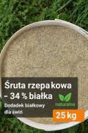 25 kg ŚRUTA RZEPAKOWA - karma dla zwierząt hodowlanych 34%białka