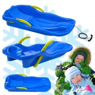 SANKI PLASTIKOWE DLA DZIECI Z HAMULCEM I OPARCIEM ŚLIZG ZIMOWY BOBSLEJ DUŻE