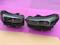 BMW 5 G60 NOWA Lampa Led Shadow Black Błotnik Przód Maska Zderzak - M5 G90