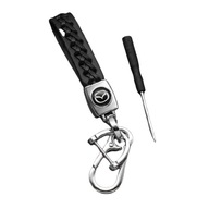 BRELOK BRELOCZEK do kluczy SMYCZKA MAZDA plecionka czarny